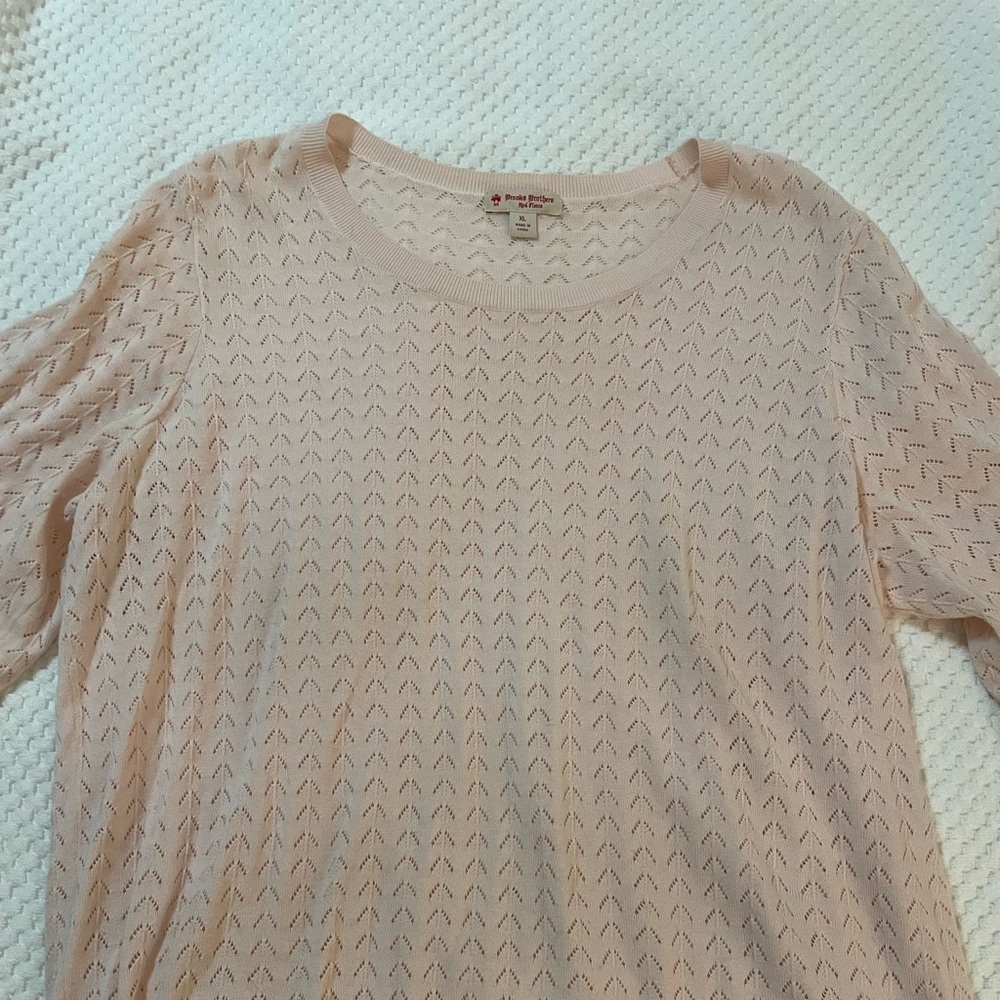 Pink knit top